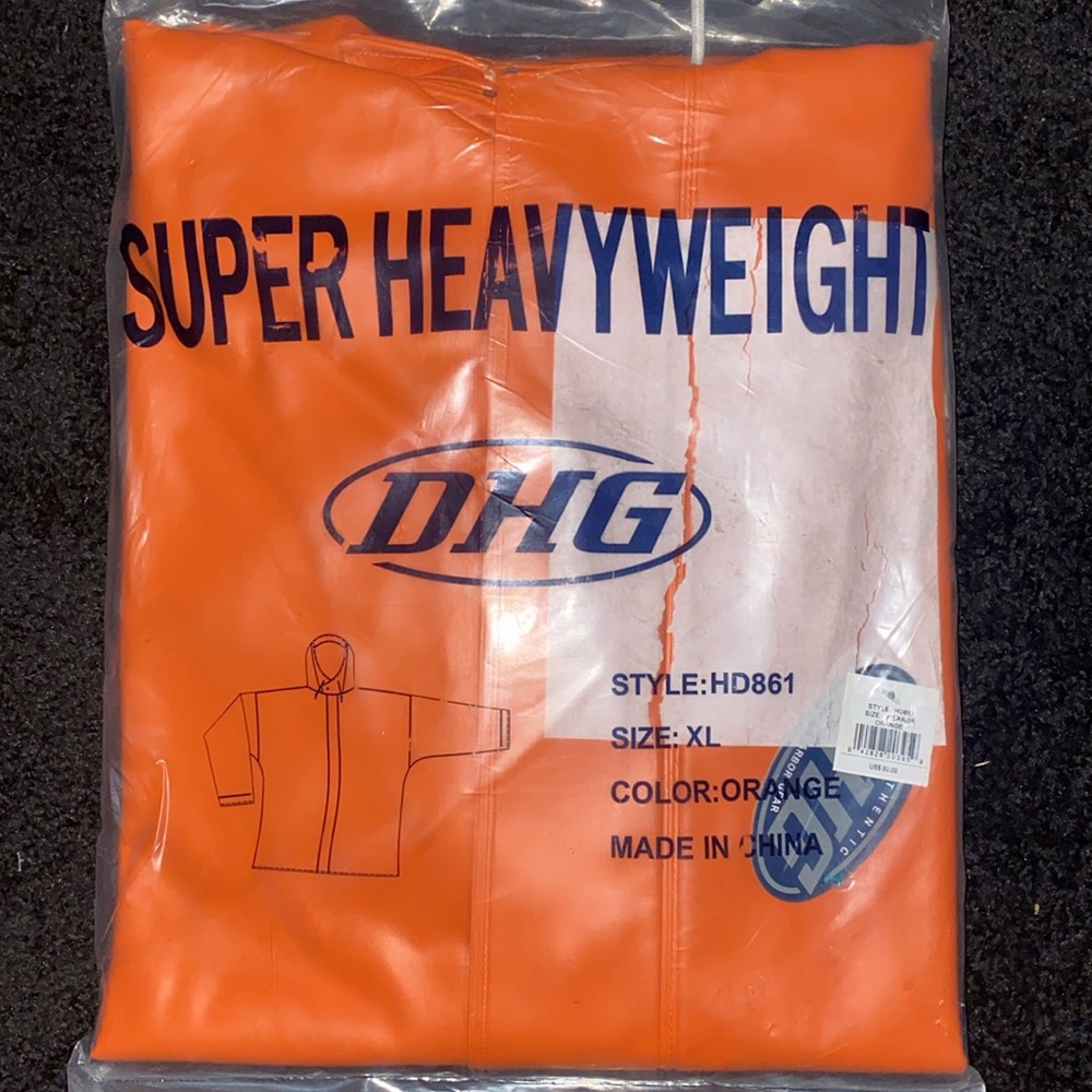 NWT Alaskan rain gear jacket. Super heavyweight Dutch harbor gear(DHG)Sz. Xl